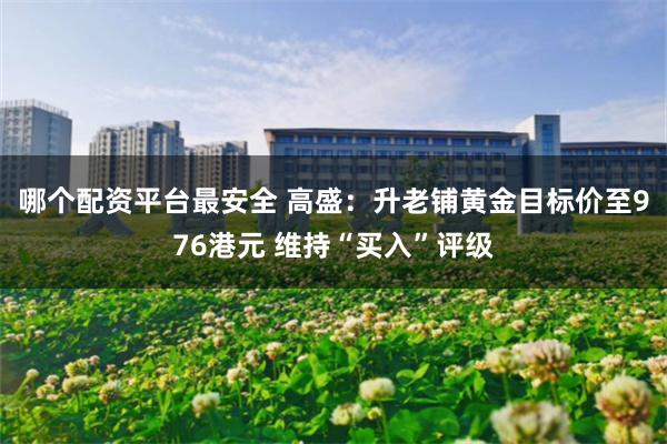 哪个配资平台最安全 高盛：升老铺黄金目标价至976港元 维持“买入”评级